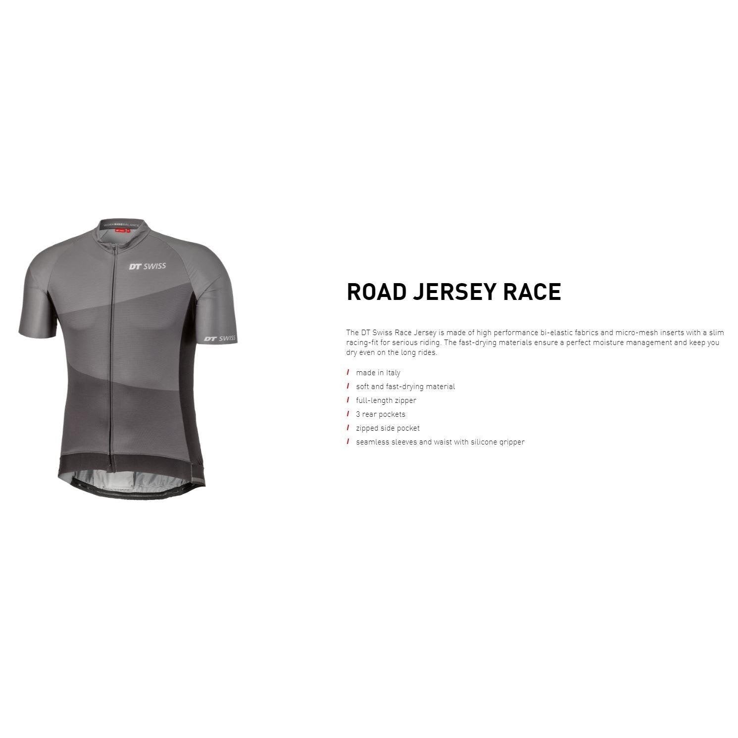 Dt Swiss Jersey RoadRev Grey Medium