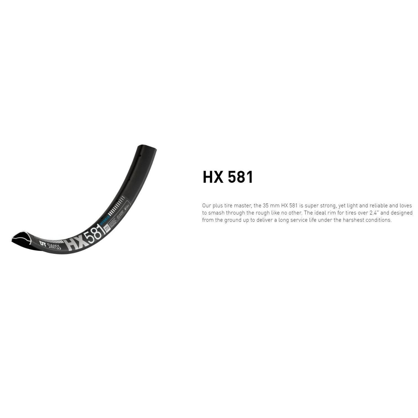 Dt Swiss RIM HX581 27.5 35 wide 28h
