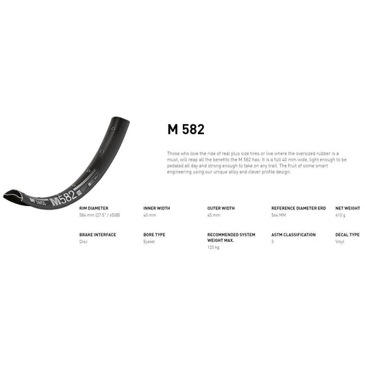 Dt Swiss RIM M582 27.5 32H 40 wide