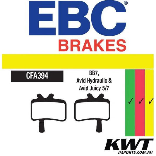 Ebc Pad394Hh Avid Juicy Gold Disc Brake Pads