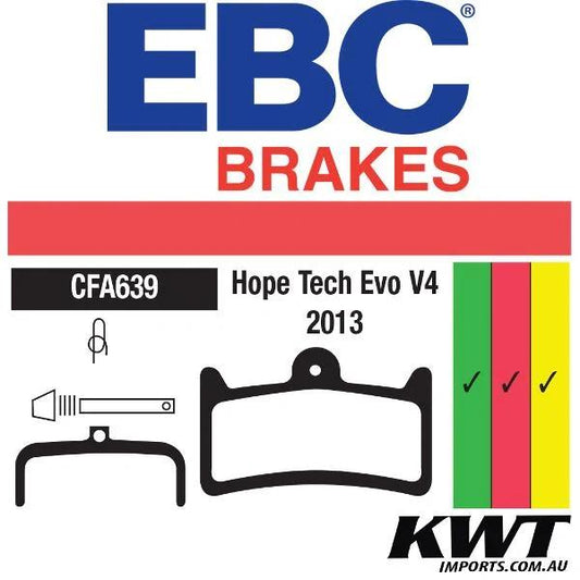 Ebc Pad639R Disc Brake Pads For Hope Tech Evo V4 R