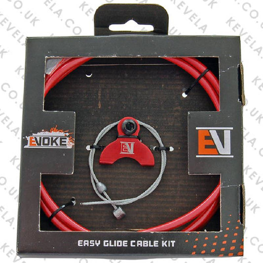 Evoke BMX Cable Complete Cable Kit Red