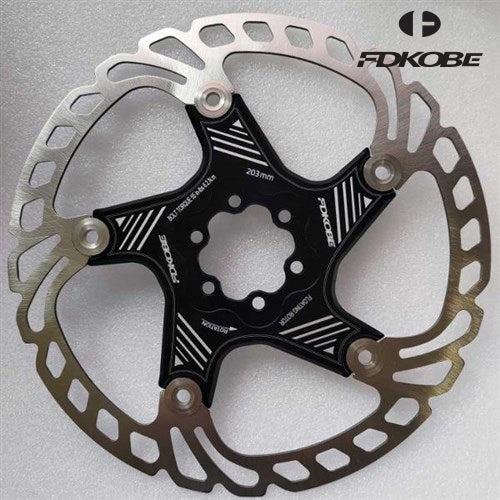 Fd Kobe V-Ar18 203 Black Disc Brake Rotors & Adaptors