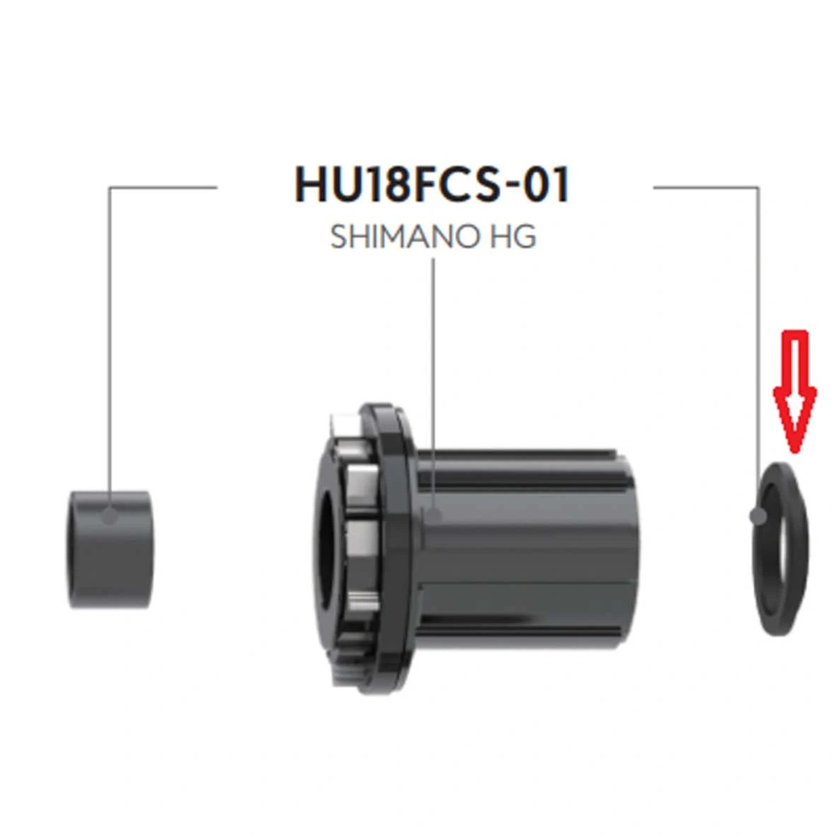 Funn Hub Driver Body Seal For 2 Hubs & Cassette Bodies