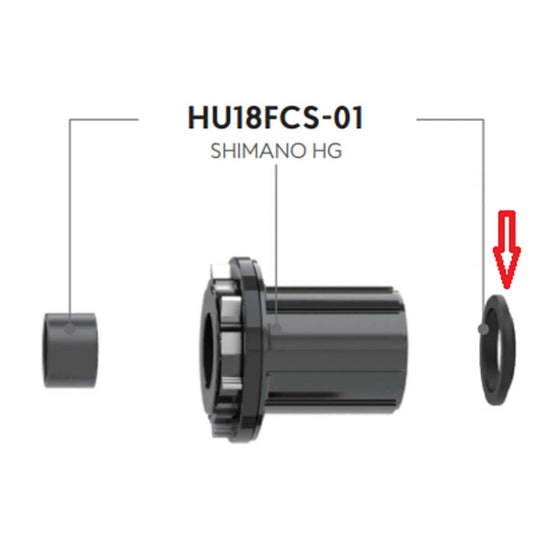 Funn Hub Driver Body Seal For 2 Hubs & Cassette Bodies