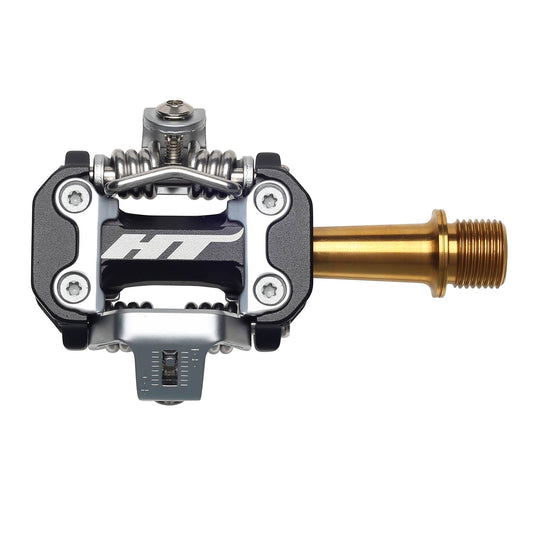 Ht M2T Pedals Alloy / CNC Ti - 80kg rider max - Black