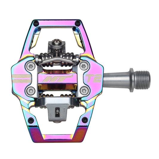 Ht T2 Pedals Alloy / CNC CRMO - Oil Slick