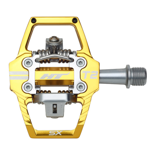 Ht T2SX Pedals Alloy / CNC CRMO - Gold