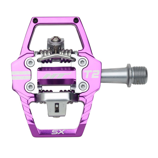 Ht T2SX Pedals Alloy / CNC CRMO - Purple