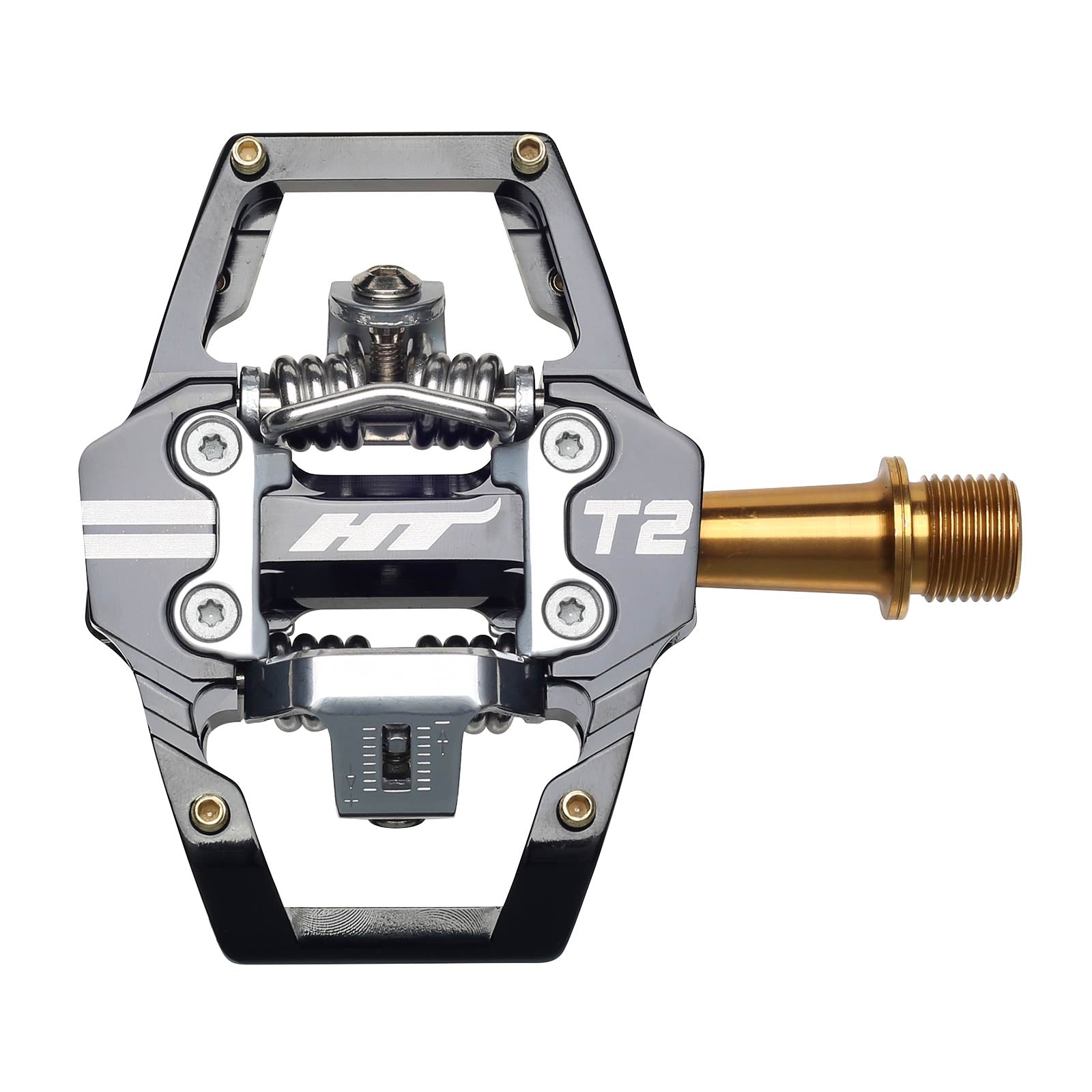 Ht T2T Pedals Alloy / CNC Ti - 80kg rider max - Black