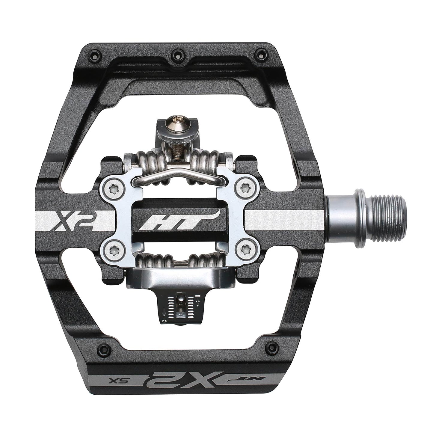 Ht X2-SX Pedals Alloy / CNC CRMO - Black