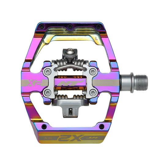 Ht X2-SX Pedals Alloy / CNC CRMO - Oil Slick