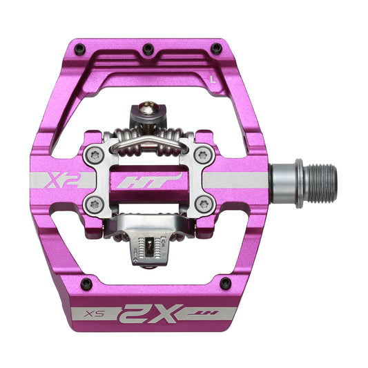 Ht X2-SX Pedals Alloy / CNC CRMO - Purple