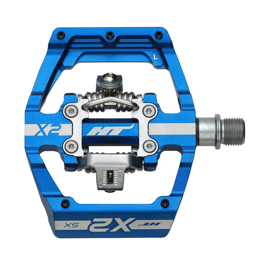 Ht X2-SX Pedals Alloy / CNC CRMO - Royal Blue