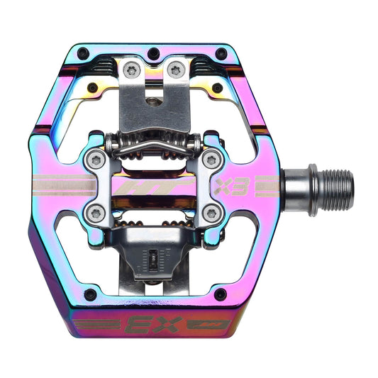 Ht X3 Pedals Alloy / CNC CRMO - Oil Slick