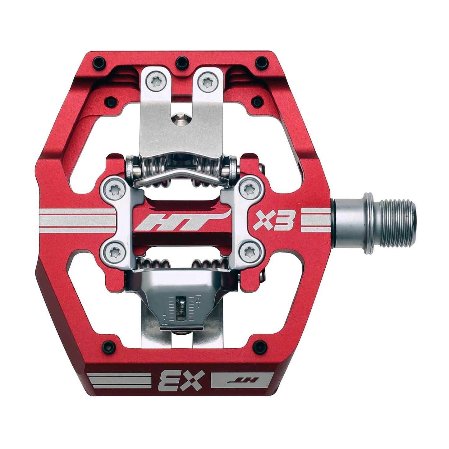 Ht X3 Pedals Alloy / CNC CRMO - Red