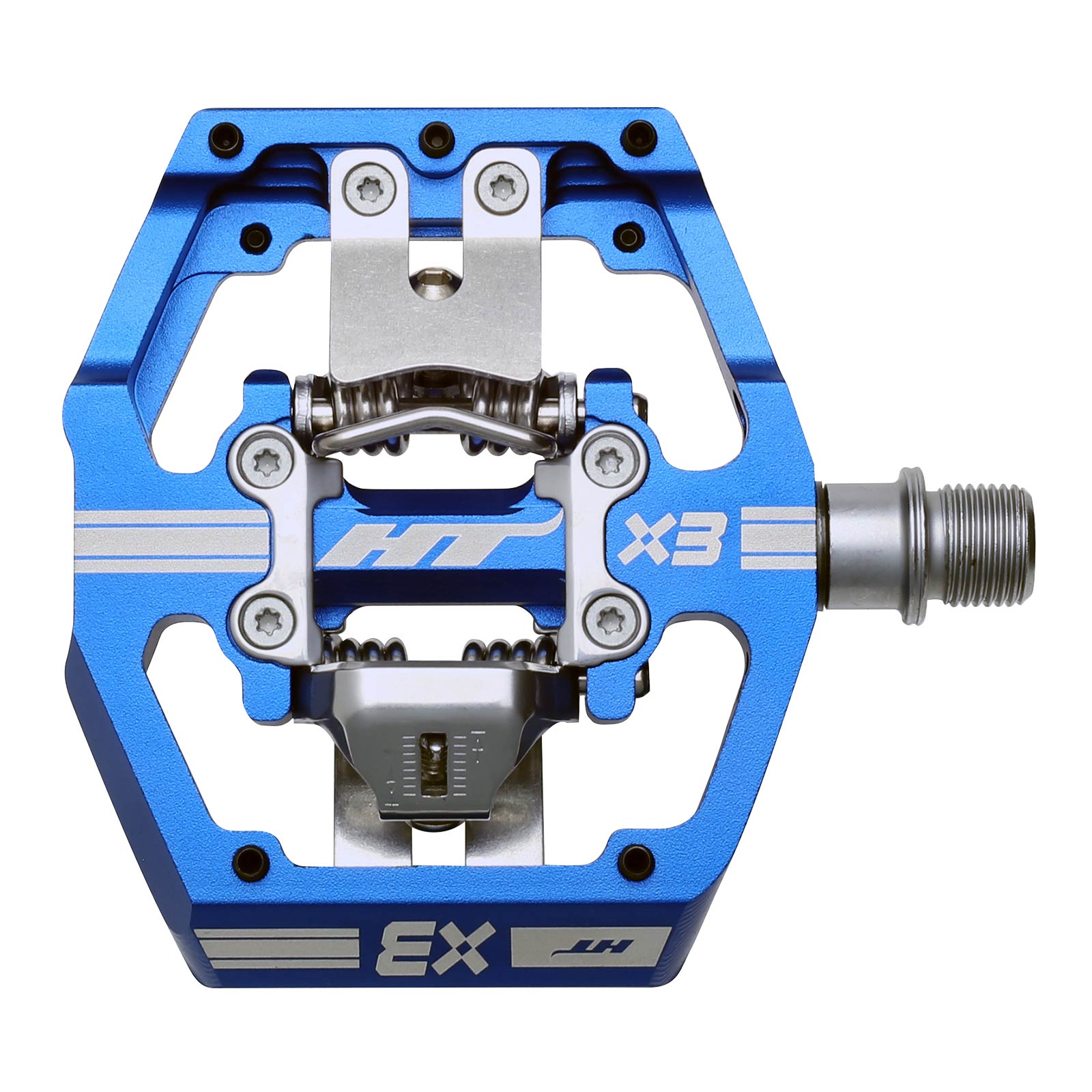 Ht X3 Pedals Alloy / CNC CRMO - Royal Blue