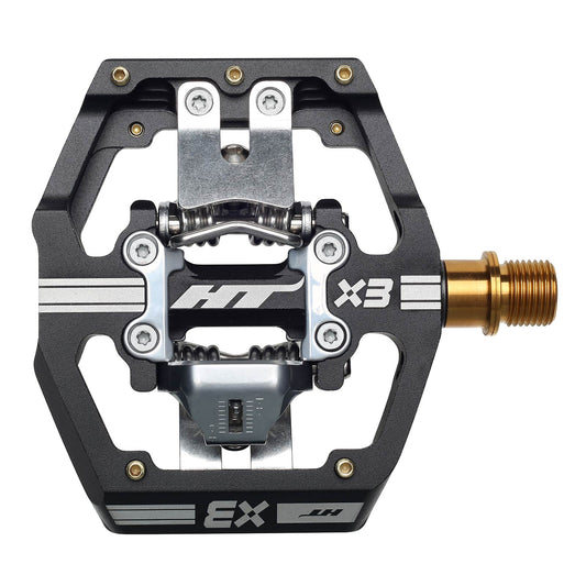 Ht X3T Pedals Alloy / CNC Ti - 80kg rider max - Black