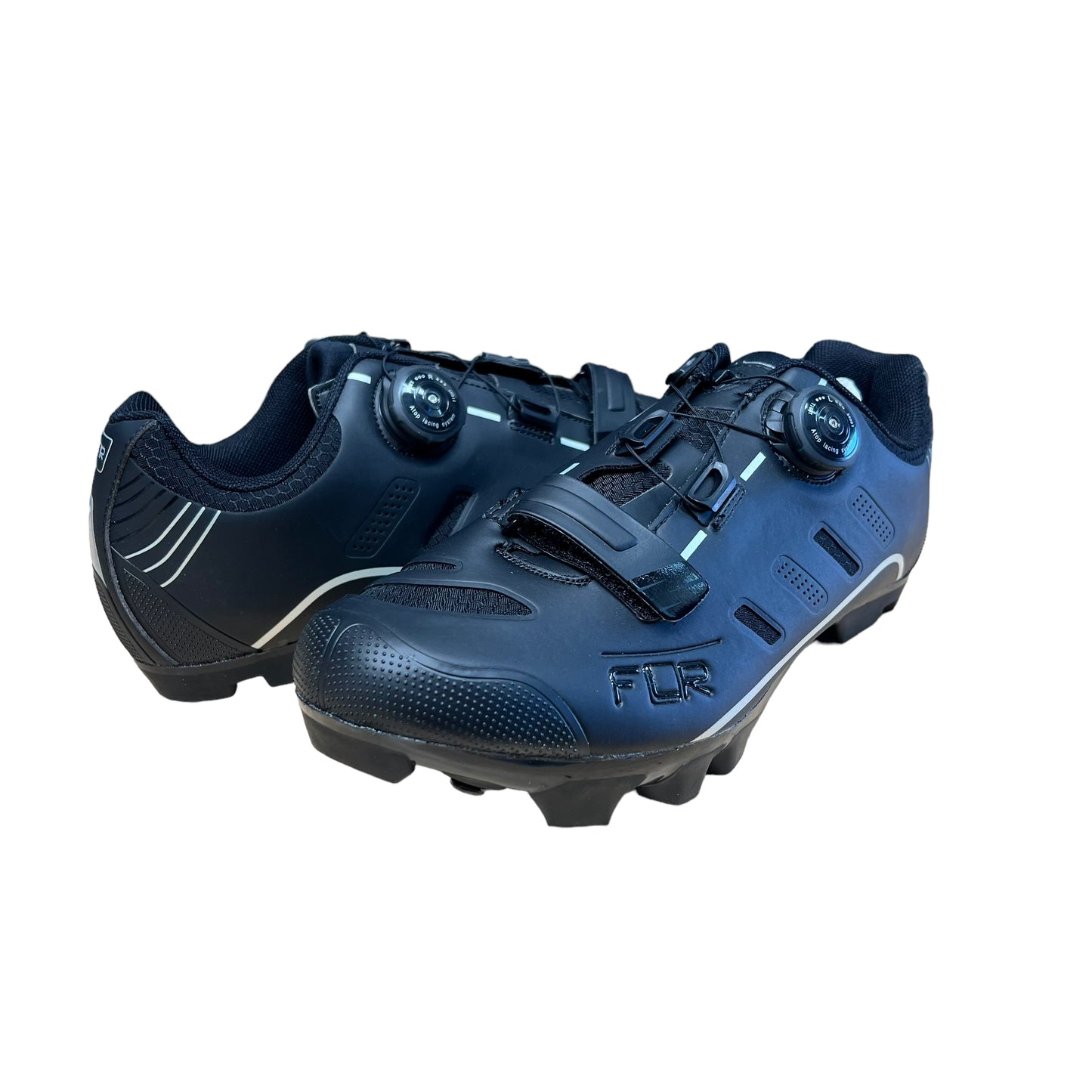 FLR Shoes F-75-II Elite MTB Shoes - Carbon Plate, Single Dial, Size 44, Black