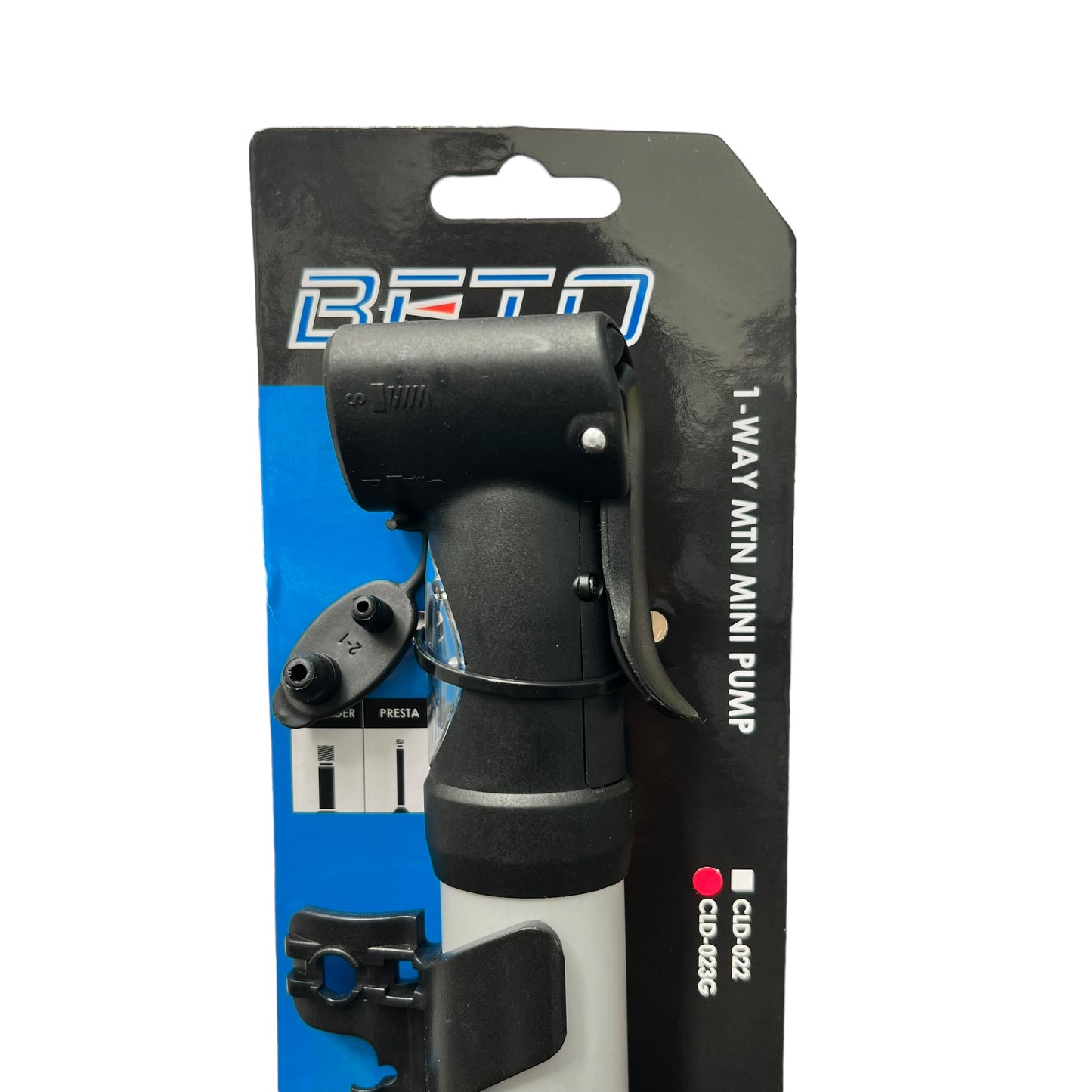 Beto Mini Pump with Gauge - Schrader/Presta Dual Head