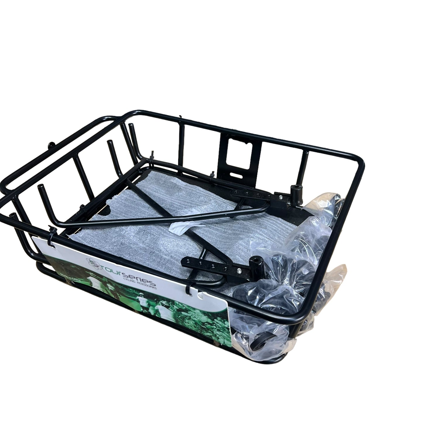 Alloy Front / Rear Rack with Fixed Basket - Heavy Duty, 10kg Weight Limit