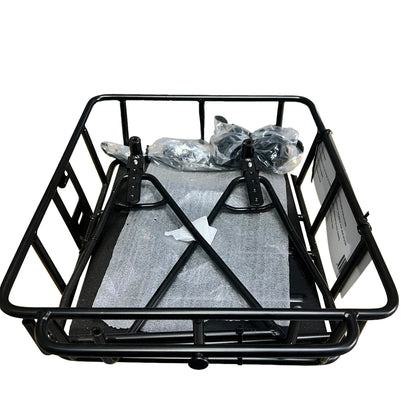 Alloy Front / Rear Rack with Fixed Basket - Heavy Duty, 10kg Weight Limit