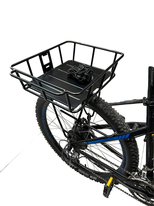 Alloy Front / Rear Rack with Fixed Basket - Heavy Duty, 10kg Weight Limit