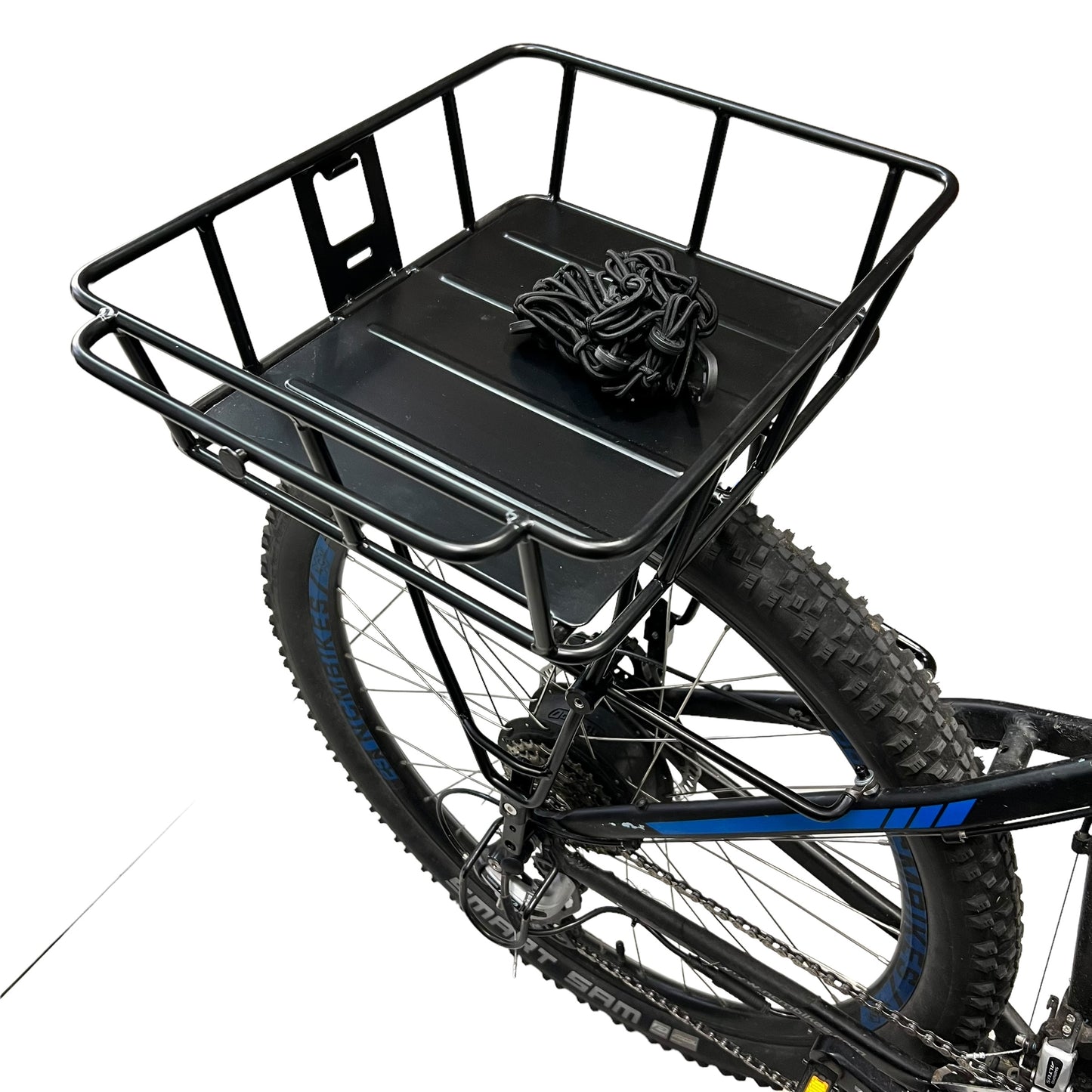 Alloy Front / Rear Rack with Fixed Basket - Heavy Duty, 10kg Weight Limit