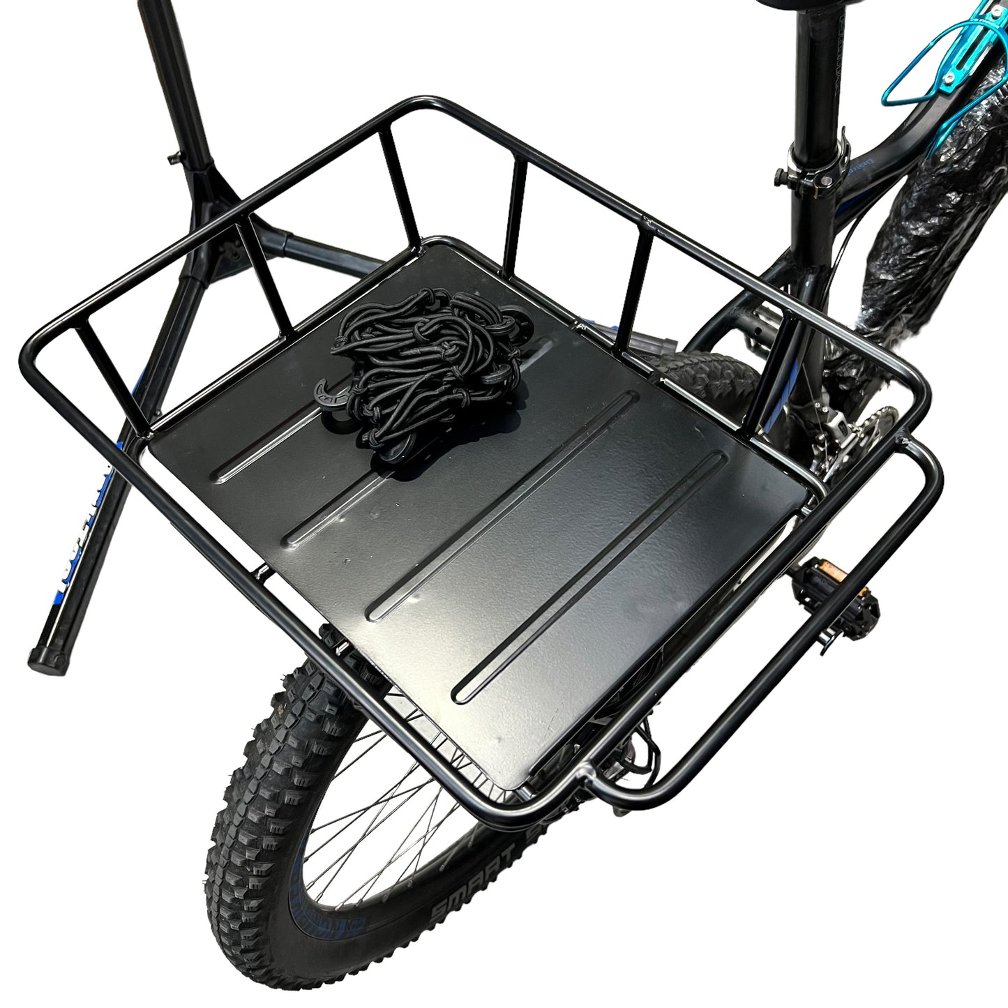 Alloy Front / Rear Rack with Fixed Basket - Heavy Duty, 10kg Weight Limit