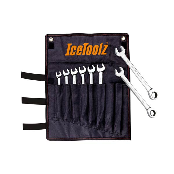 Ice Toolz 8-15MM COMBINATION RATCHET WRENCHr SET
