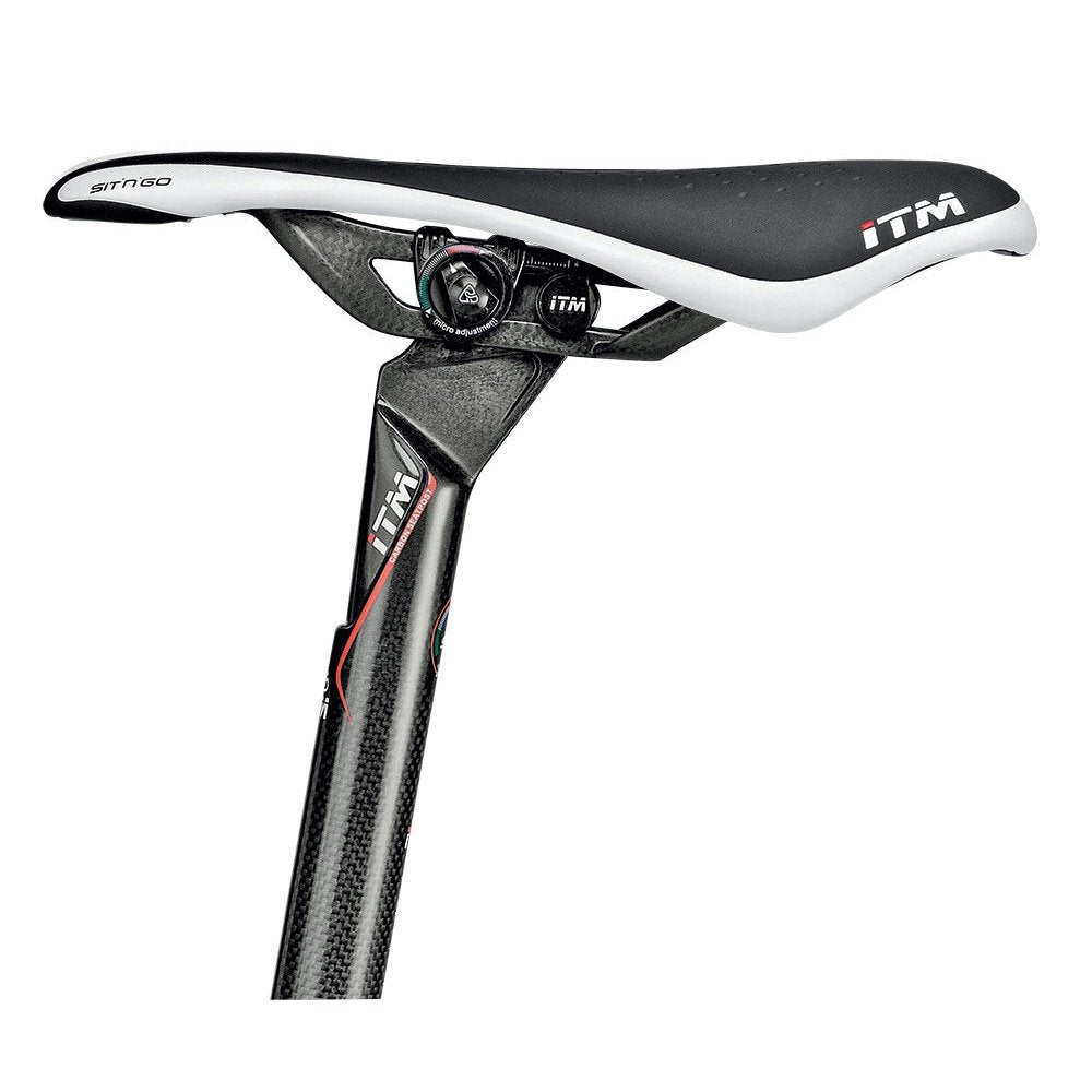 Itm Sit n go Saddle plus Carbon Seat Post 30.9 Black