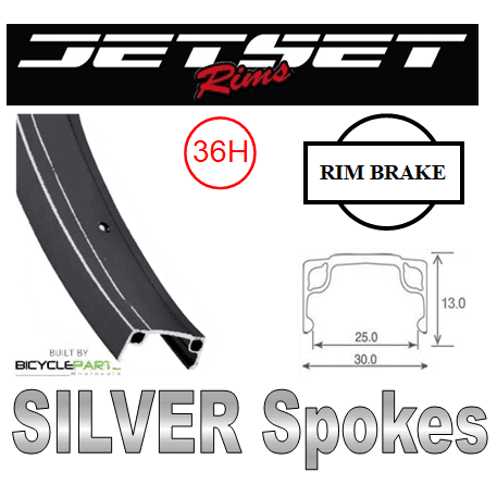 JETSET Retro 20" BMX Wheelset 3/8" Nutted 100/110mm OLD