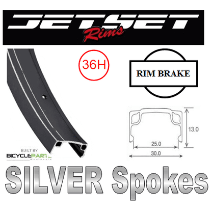 JETSET Retro 20" BMX Wheelset 3/8" Nutted 100/110mm OLD