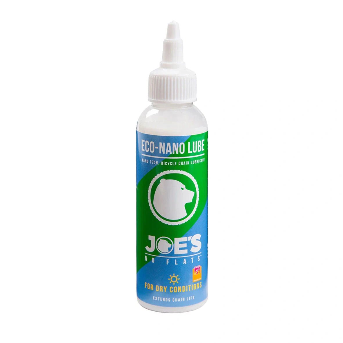 Joes-No-Flats Eco Nano Lube Dry 125Ml Lubricant - Eco-Friendly Bike Chain Lubricant