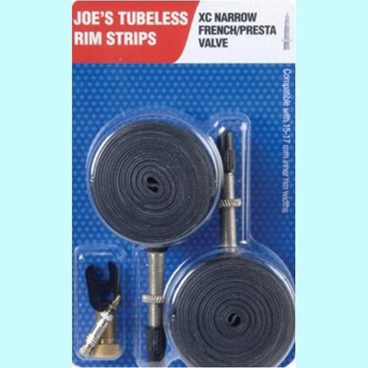 Joes-No-Flats Xc White Pv Rim Strips Tubeless Kit