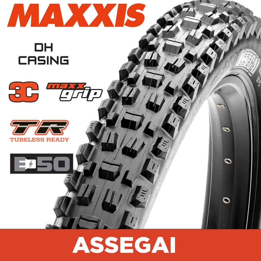 Maxxis Assegai 29X2.50 Dh 3Cg Tr E50 Downhill Tyres - 29" / 700C