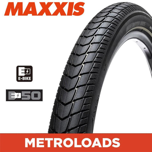Maxxis Metroload 26" Tyres - Durable Wir Construction