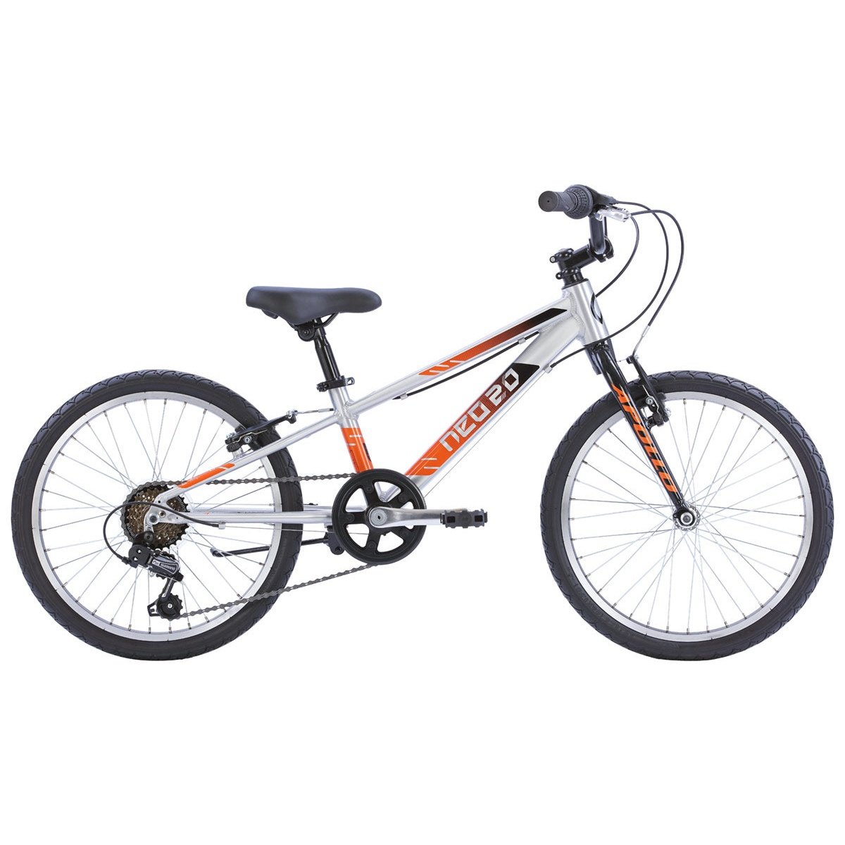Neo+ 20 6s Boys Brushed Alloy / Black, Orange Fade