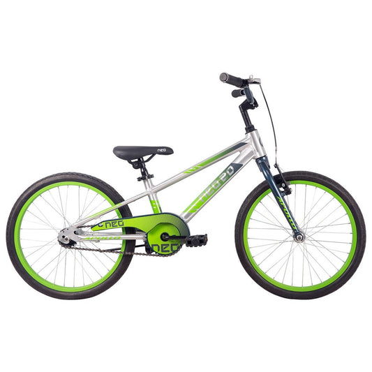 Neo+ 20 Boys Brushed Alloy / Slate, Lime Green Fade
