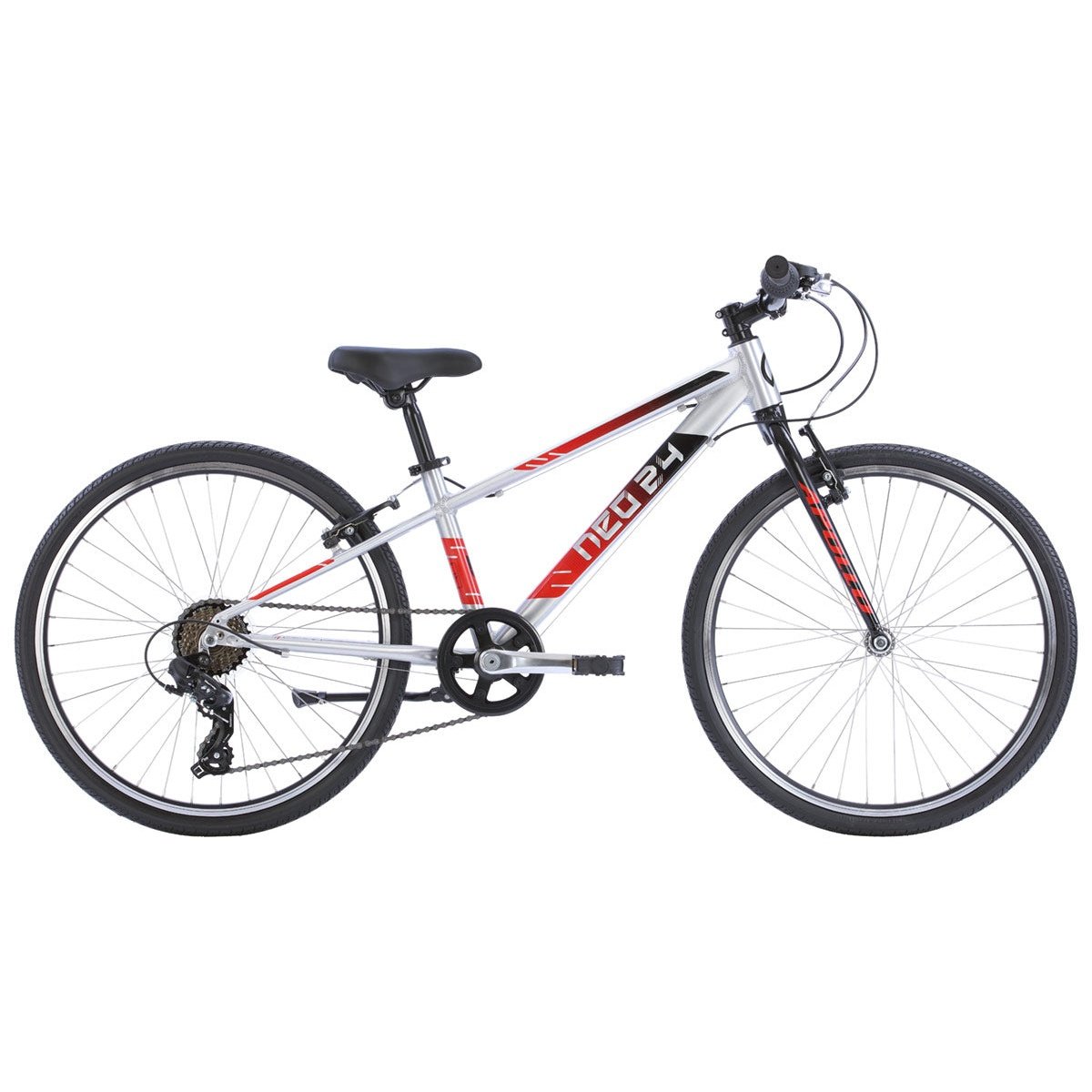 Neo+ 24 7s Boys Brushed Alloy / Black, Red Fade