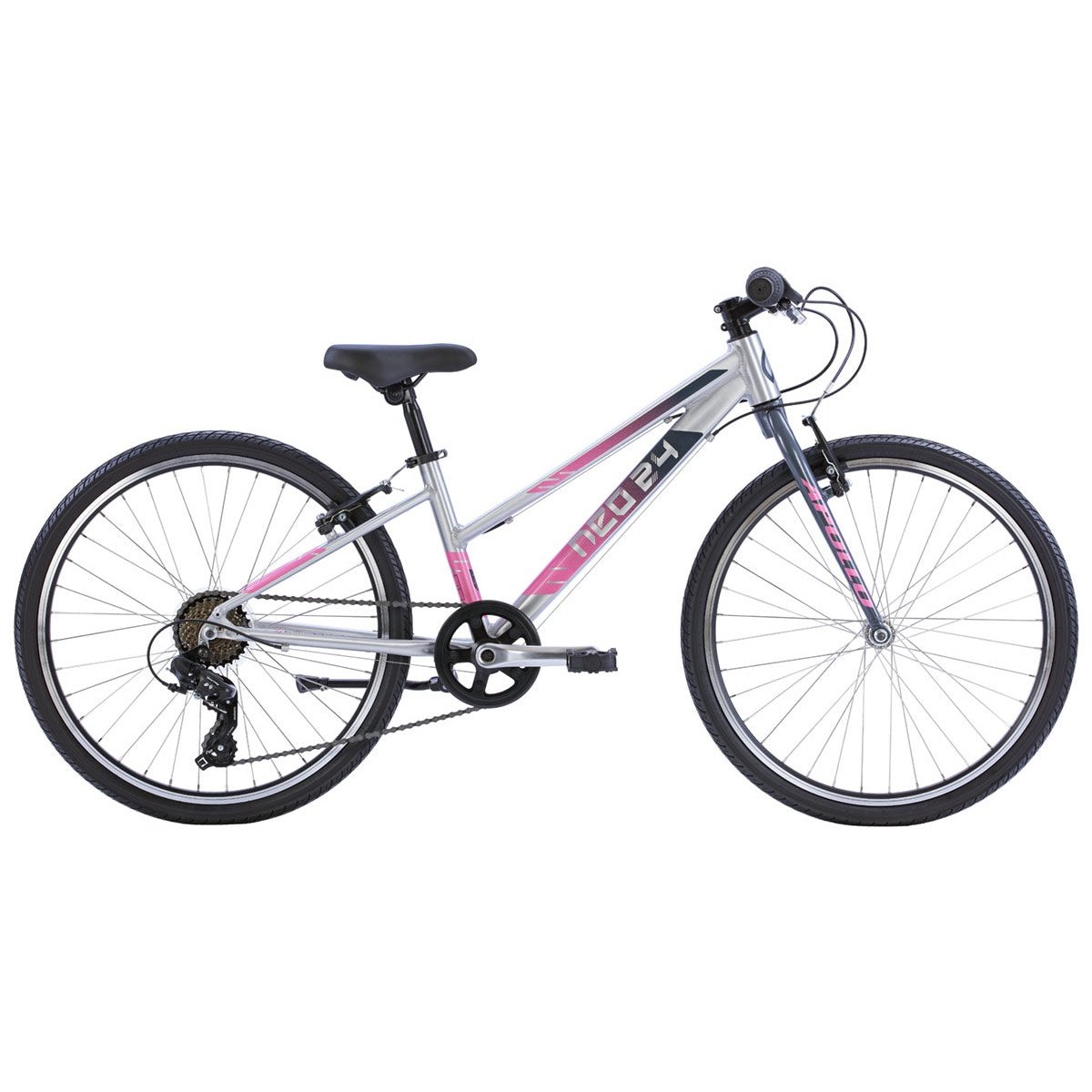 Neo+ 24 7s Girls Brushed Alloy / Charcoal, Pink Fade