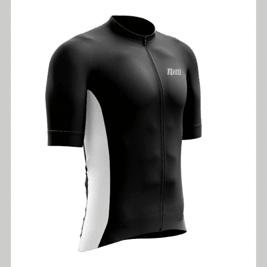Netti Cruze Men'S Black/White Large Cycling Jersey