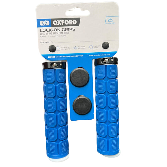Oxford Blue Lock-On Grips