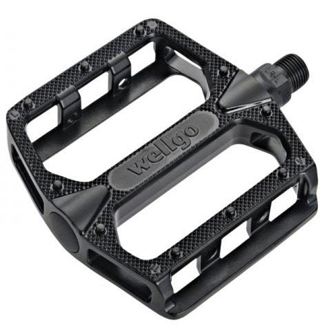 Qbp Alloy Mtb Pedals 9/16 Black Lightweight Durable Mountain Bike Cycling Parts