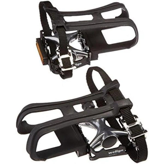 Qbp Alloy Toe Clip Pedals - Silver