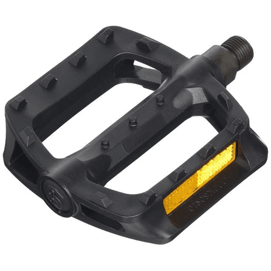 Qbp Plastic Mtb Pedals 9/16" Black - Durable Lightweight Bike Pedal