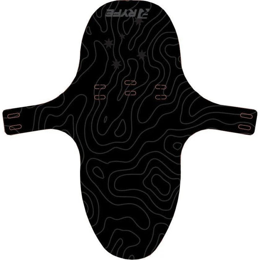Ryfe Mud Guard Large Black - Contoured Mudguards & Fenders