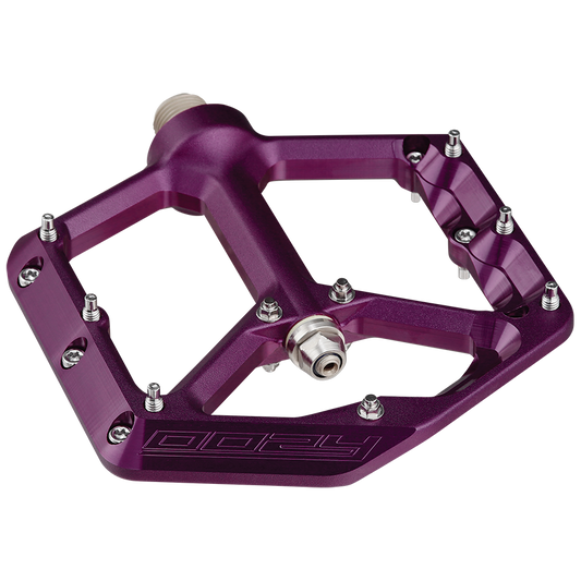 Spank Oozy Purple Flat Bike Pedals
