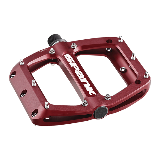 Spank Spoon 90 Flat Pedals Small Red 9/16"