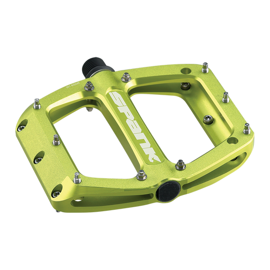 Spank Spoon 100 Flat Pedals Medium Green 9/16"